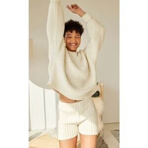 The Knotty Ones Off-White Pilnatis Cotton Shorts NWT Sz. S/M